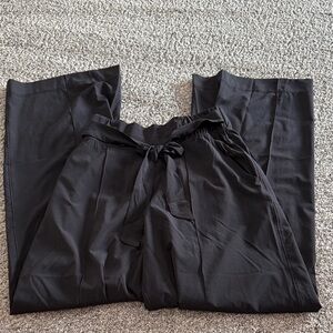 Black Tie-Waist Wide-Leg Pants Lululemon